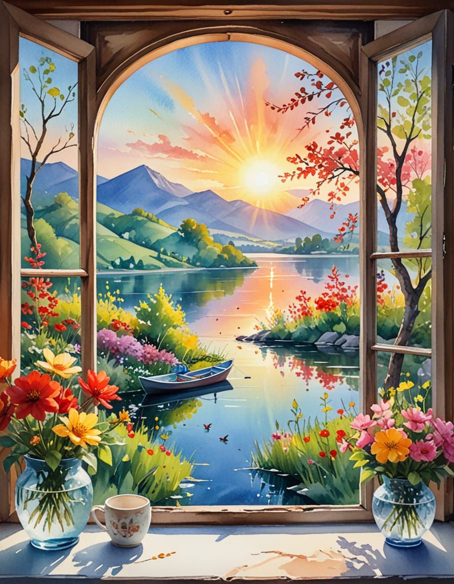 Spring Sunny Morning   by @fineluart