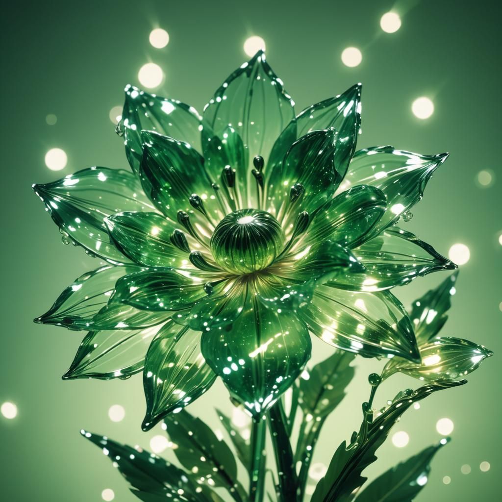 green flower