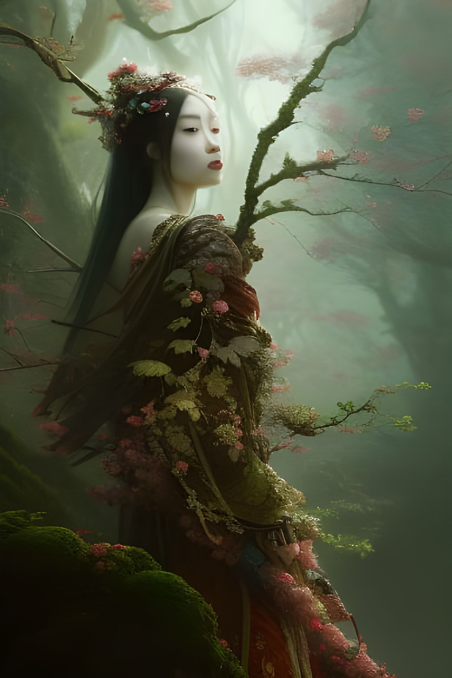Konohanasakuya-hime, Japanese Goddess   by @Flavius Vegetius