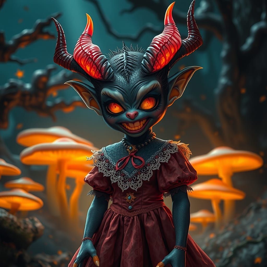 cute scary real demon