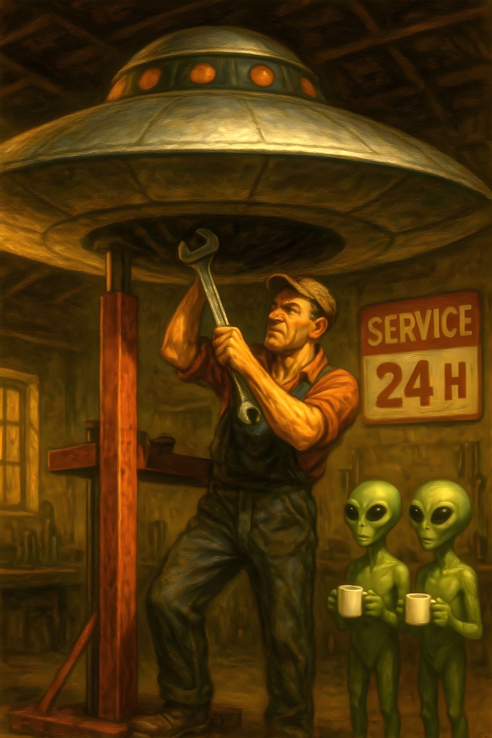 "Sir, be honest — can you really fix it?"  by @Artistinero