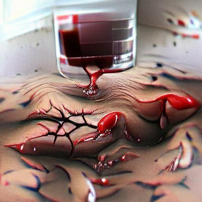 Cracked blood liquid