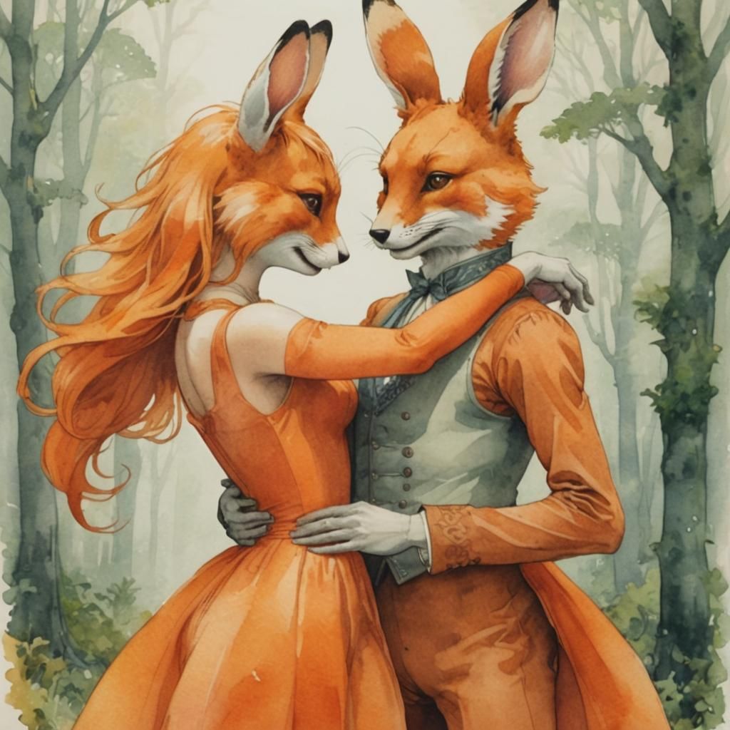 Dance and Romance in Orange No. 5 - Ballet