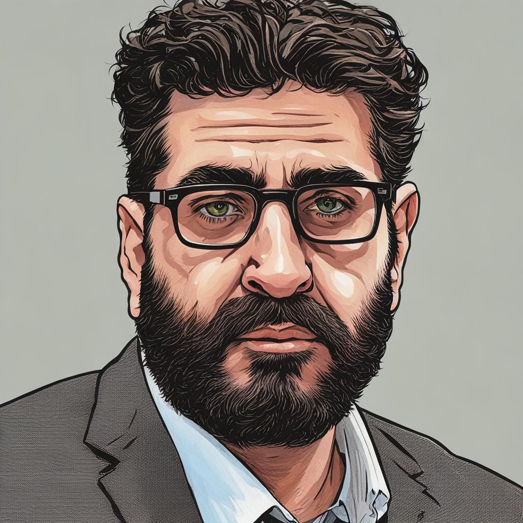 Nine-Legged Unicorn Wields Sword in Dark Fantasy Art