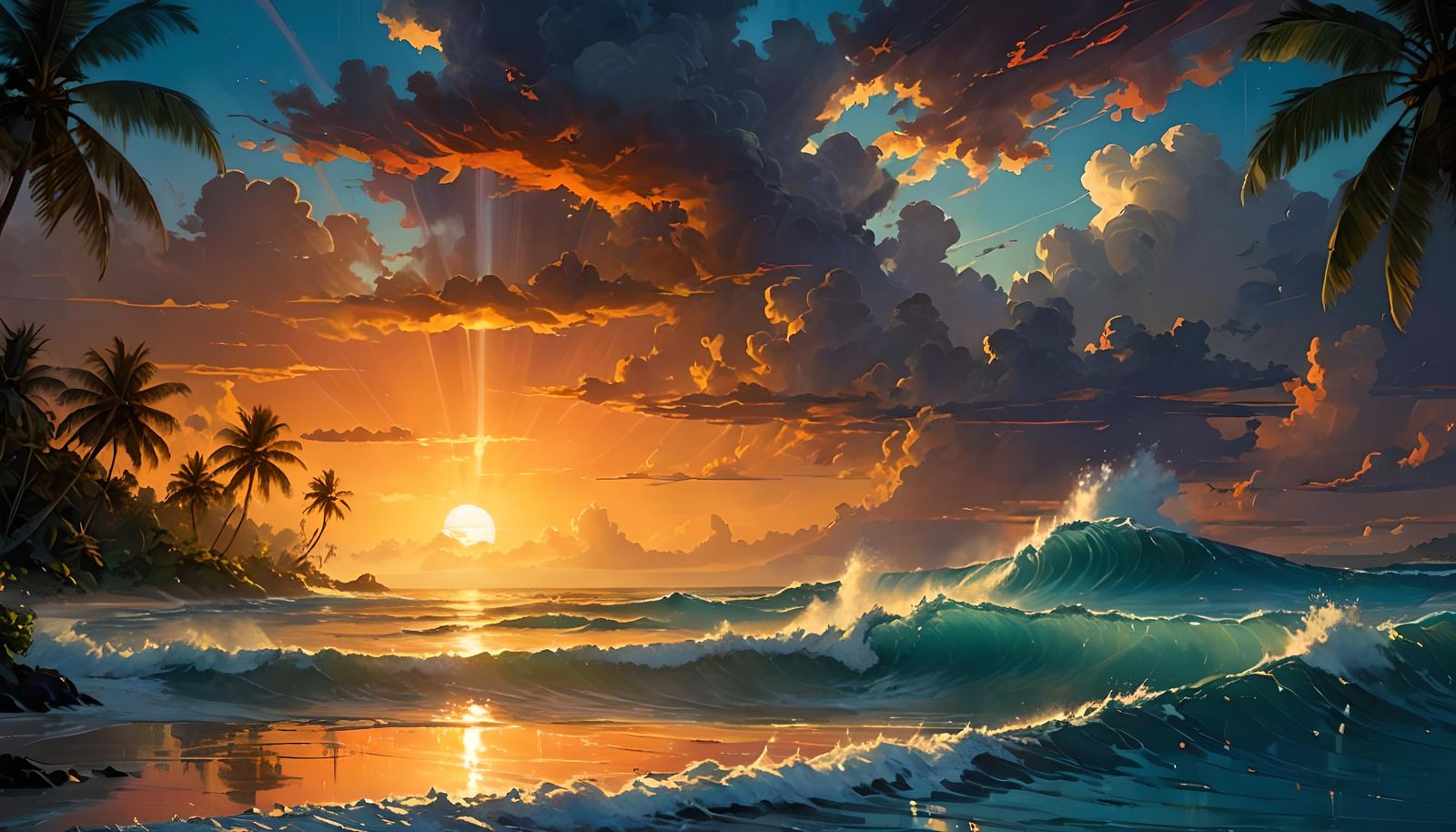 The Sound of the Surf at Sunset  by @Mantooth Gage