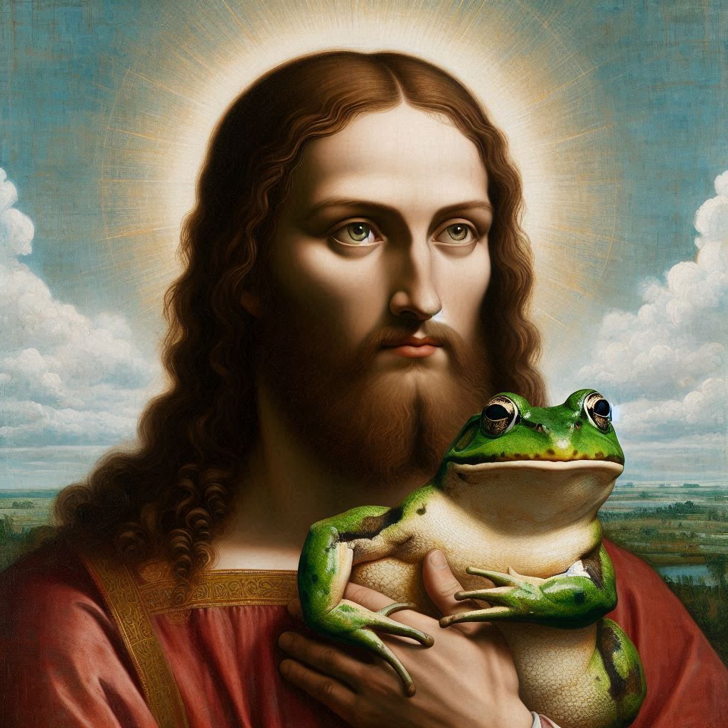 Never without my  holy frog!