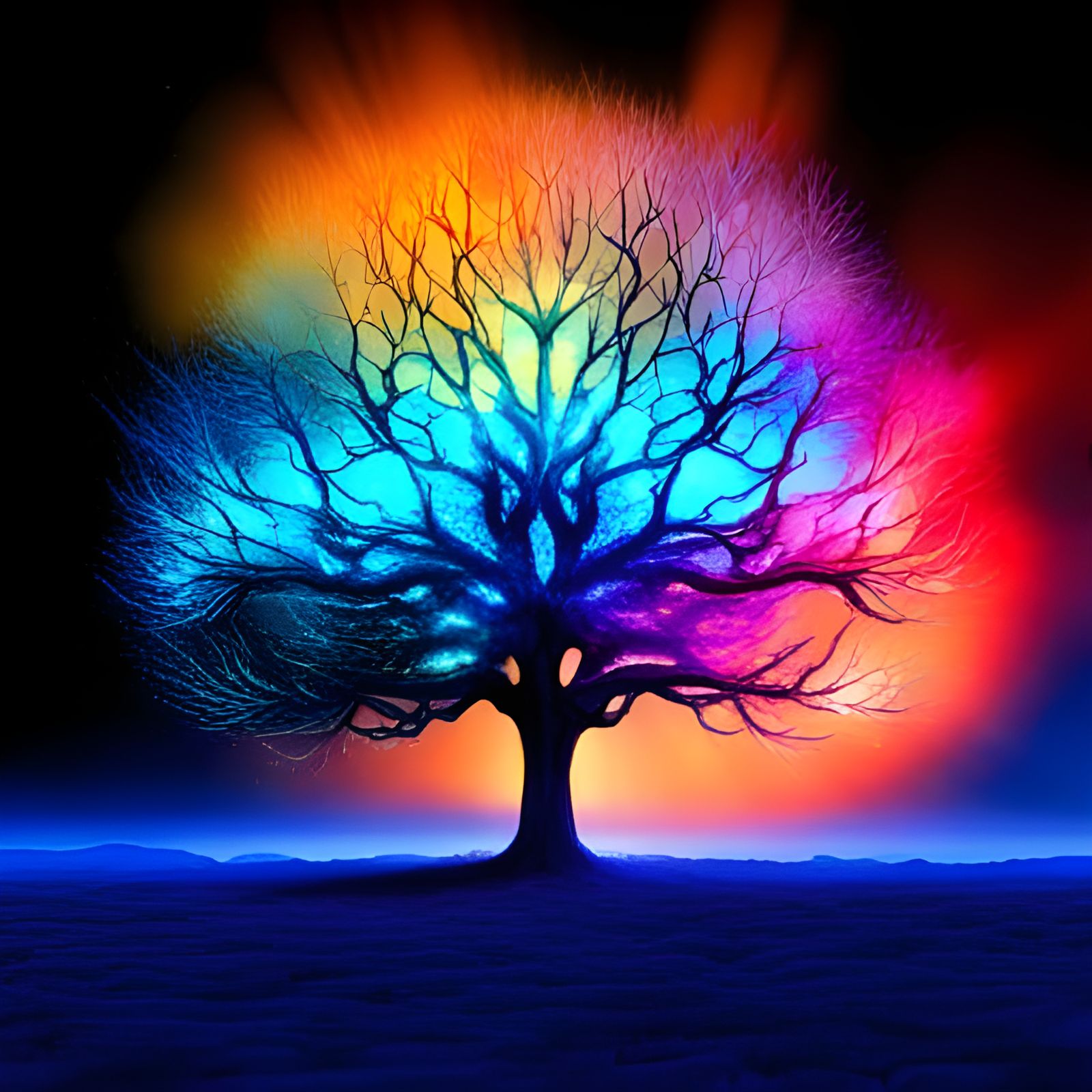Mother Earth Reviving A Deceased Tree