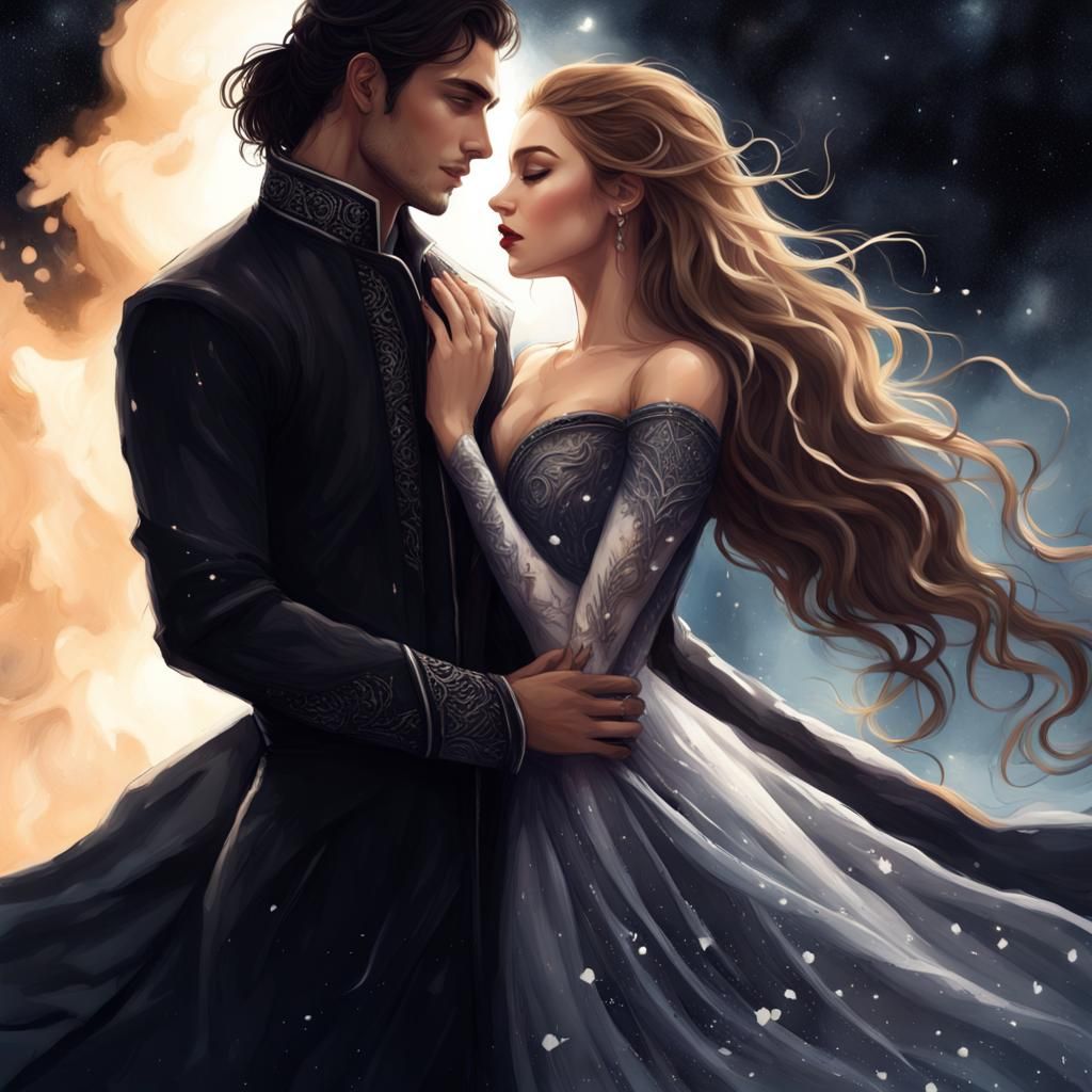 Feyre and Rhysand (Version 4) - AI Generated Artwork - NightCafe Creator