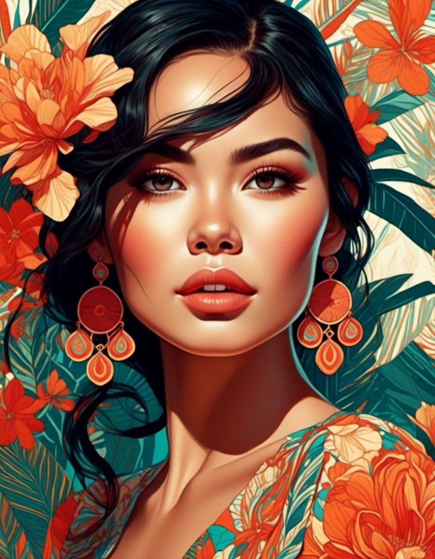 Hawaiian Flowers  by @Grenade