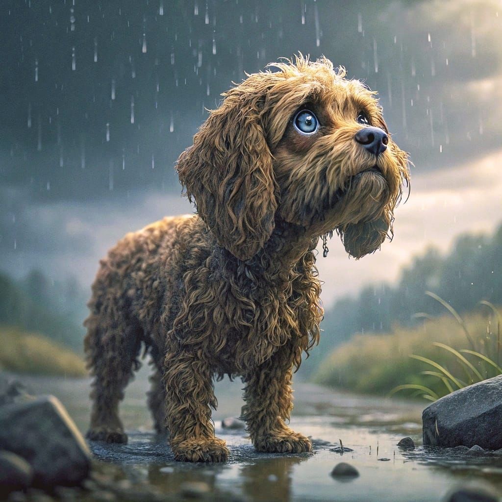 Soaked Dog 🐶🐶🐶