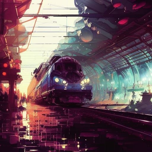 Riding train home