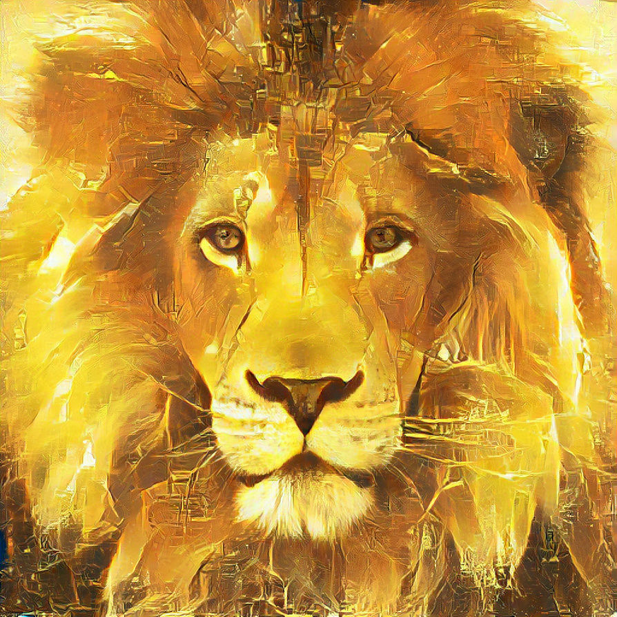 Gold lion