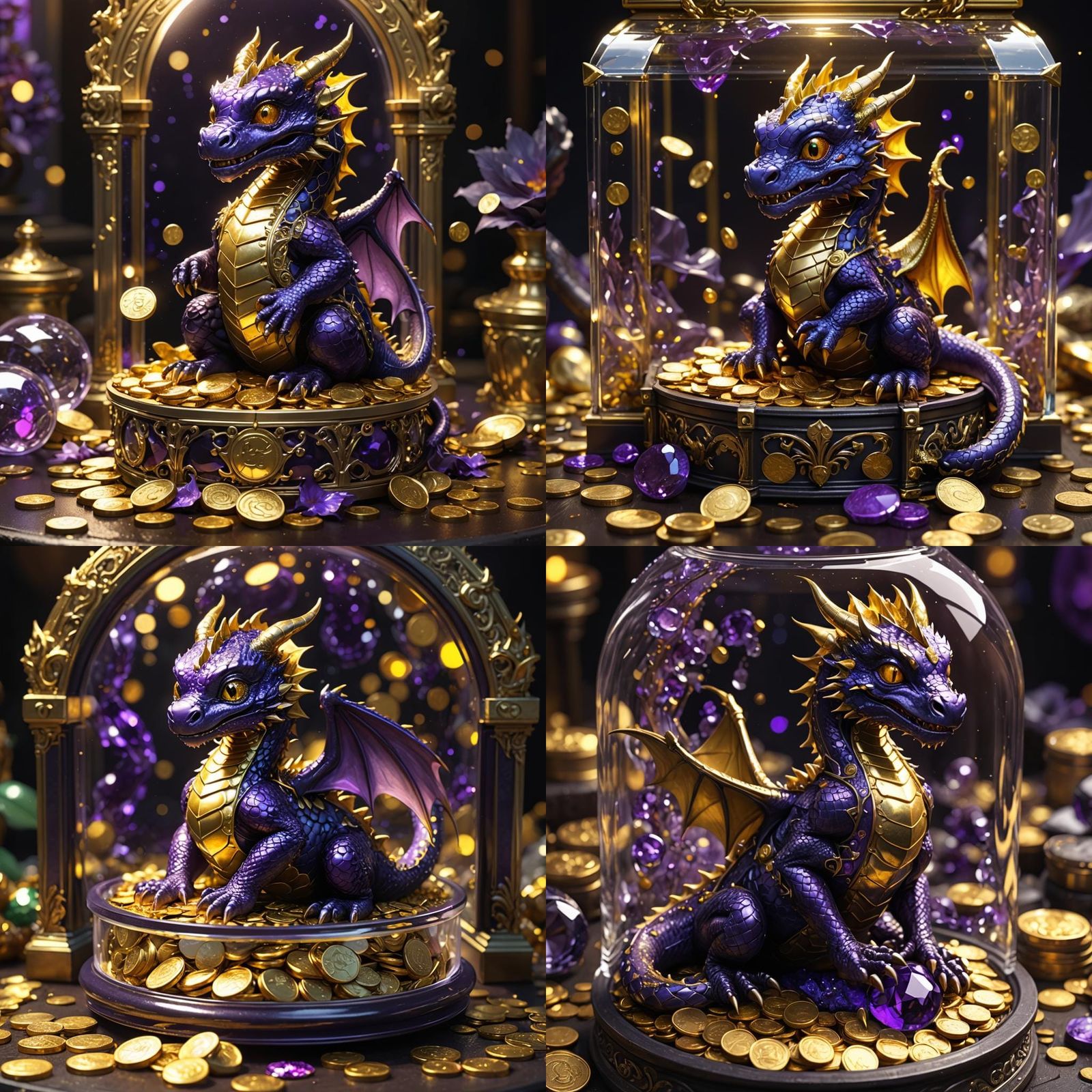 A Realistic, Miniature Spyro - AI Generated Artwork - NightCafe Creator