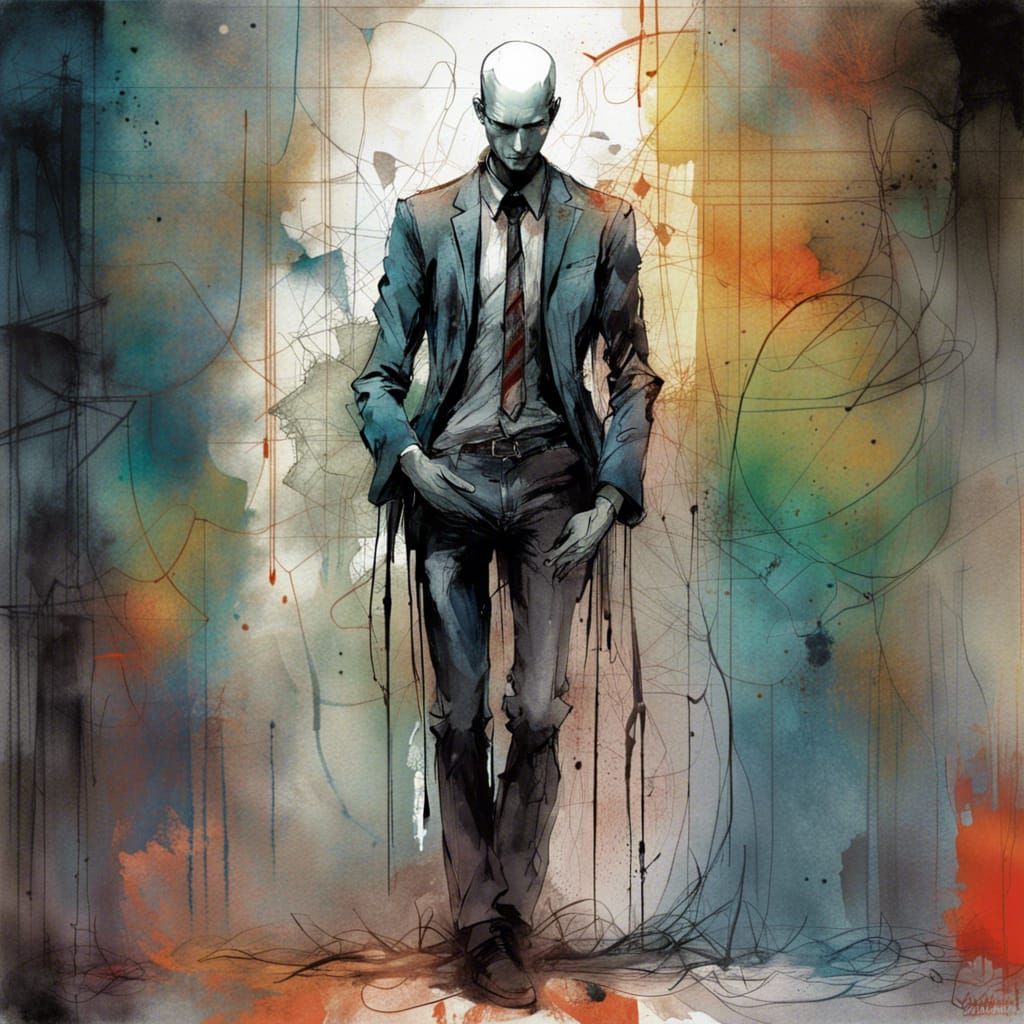 A slender man  by @xxx