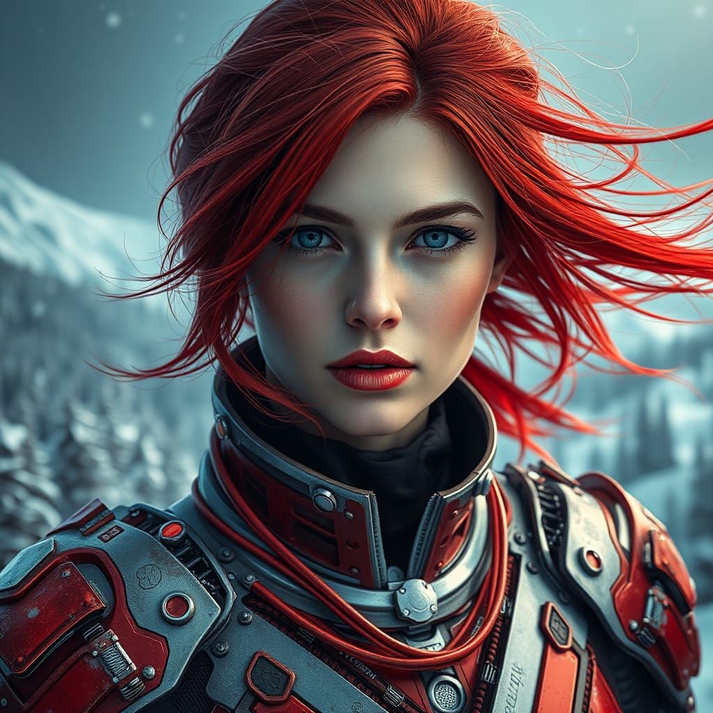 portrait of a striking woman