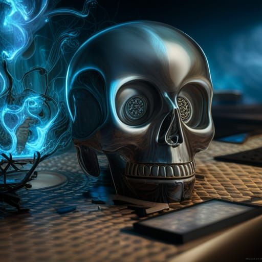 Silver skull