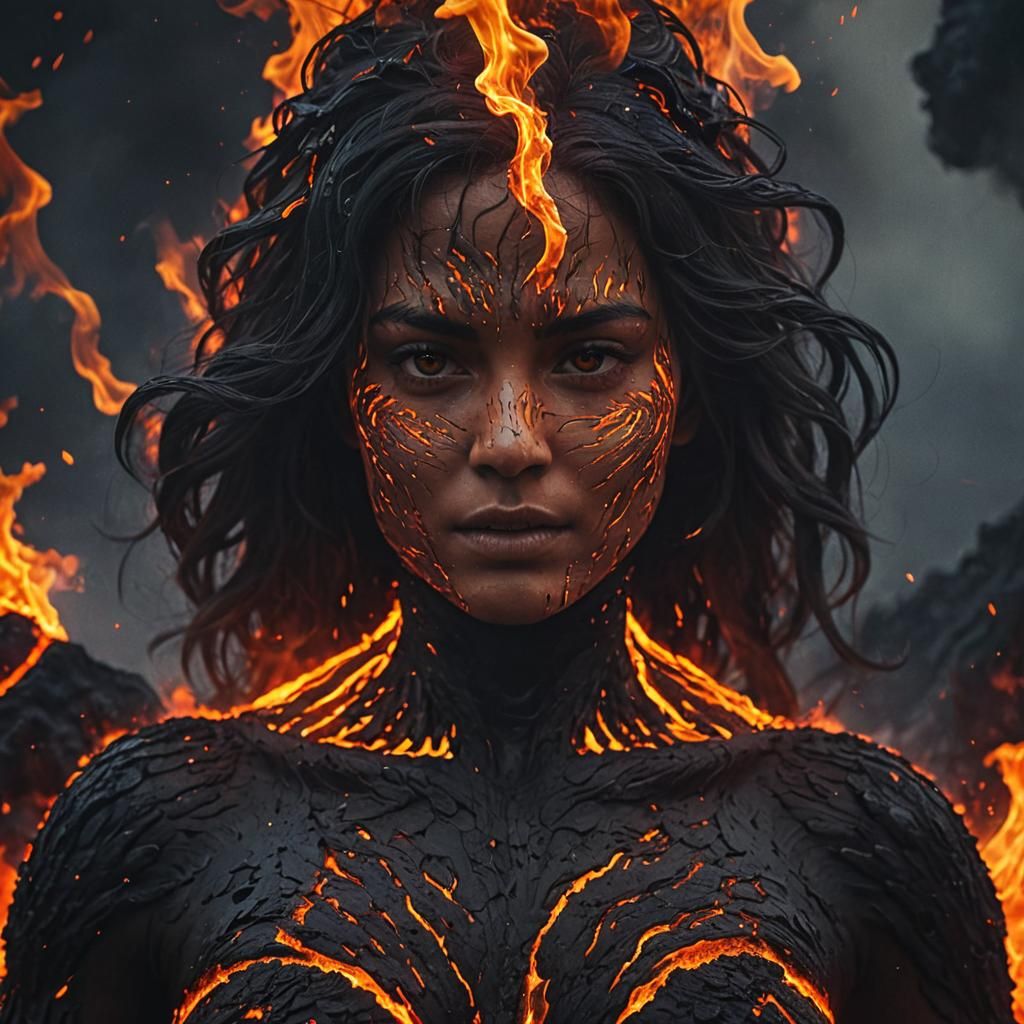 Lava woman