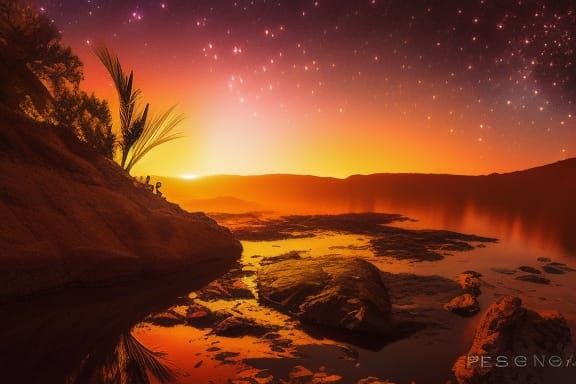 Starry Sunset