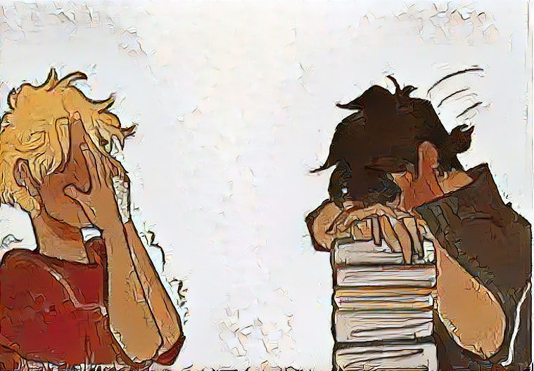 We tried studying together-