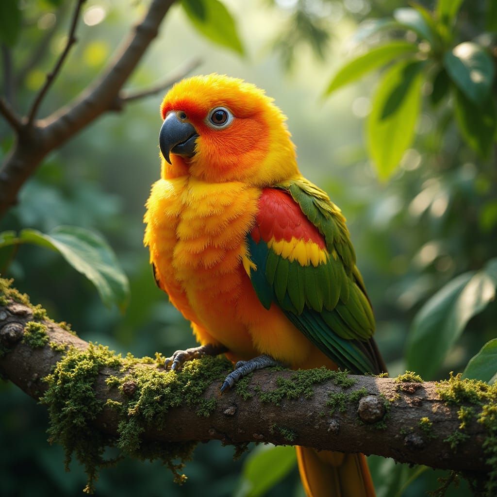 Sun Conure [Psittatus Solstitialis]
