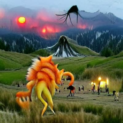 Pokémon like creature hunting