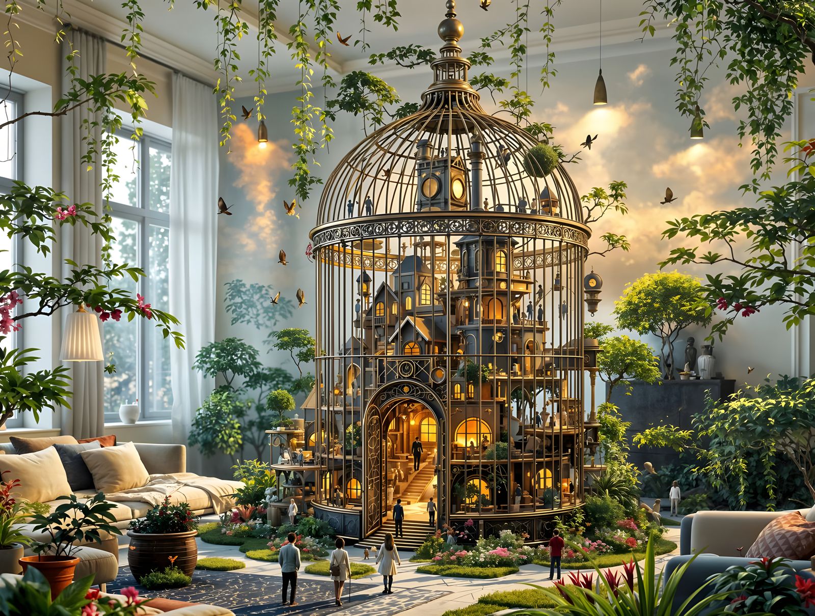 Little Birdcage Town in Gulliver's Living Room  by @KanatGR