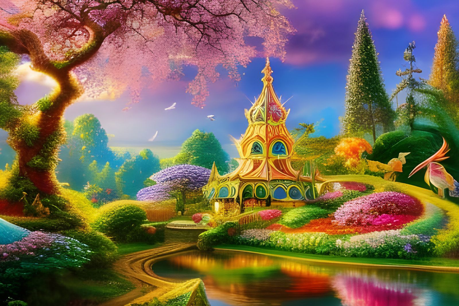 Fairyland - Ai Generated Artwork - Nightcafe Creator