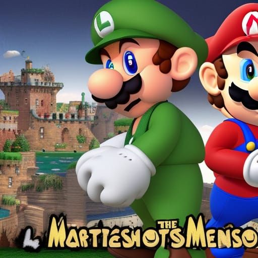 mario madness - the not luigi man with a musty stache of hair