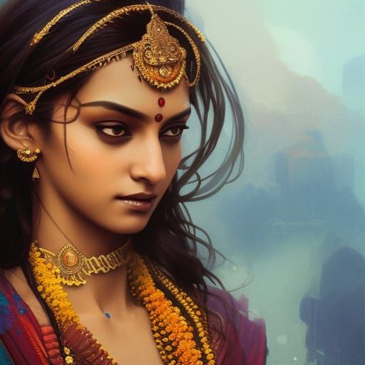 Indian goddesses in the modern world - AI Generated Artwork - NightCafe ...