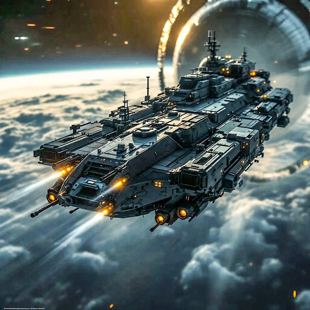 Command Battleship: Sentinel-Class Fortress in Deployment Burn