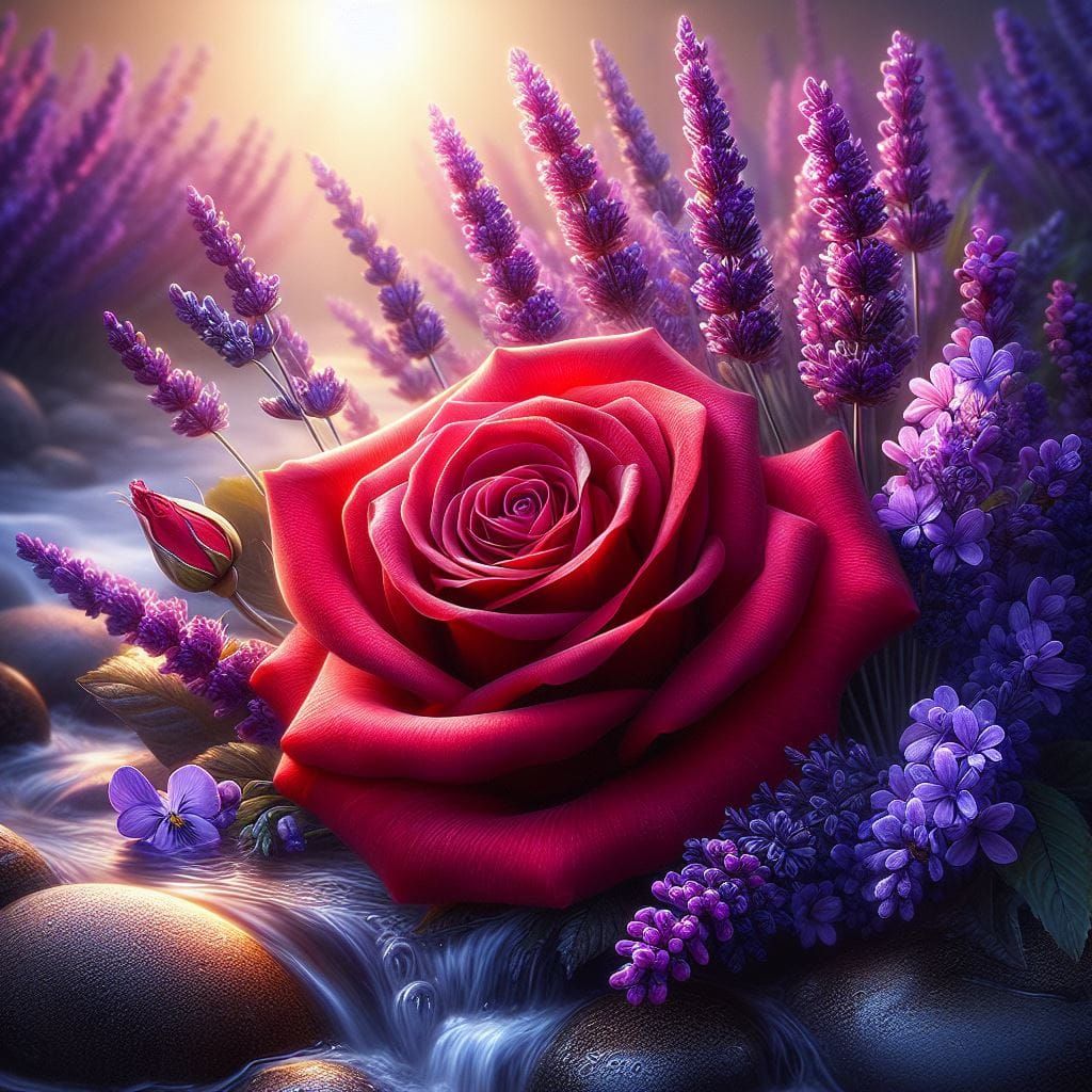 Rose and Lavender