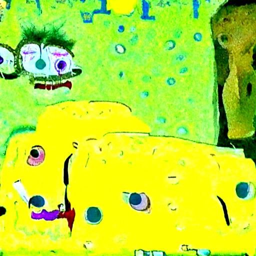 Spongebob and Gary high on meth