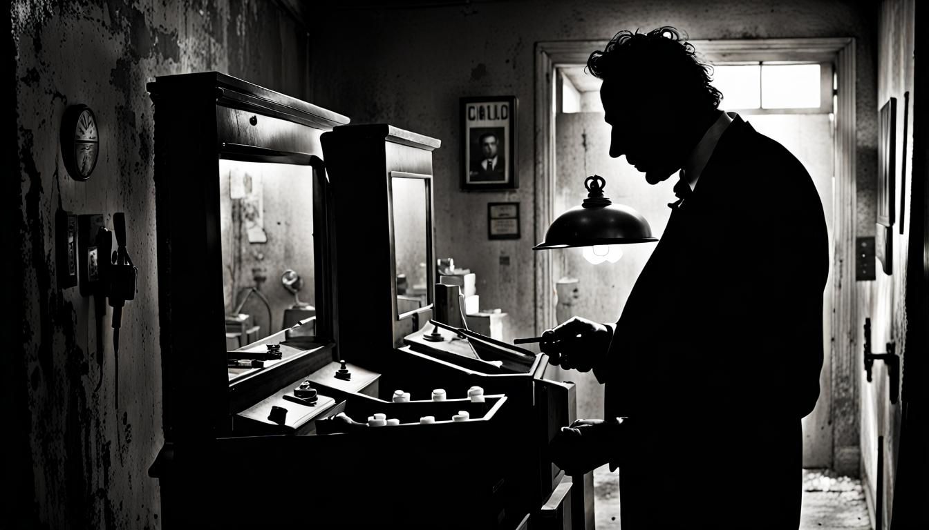 "Pusherman" epic gritty film noir retro crime masterpiece by Tim Burton Gerald Brom Julia Pott