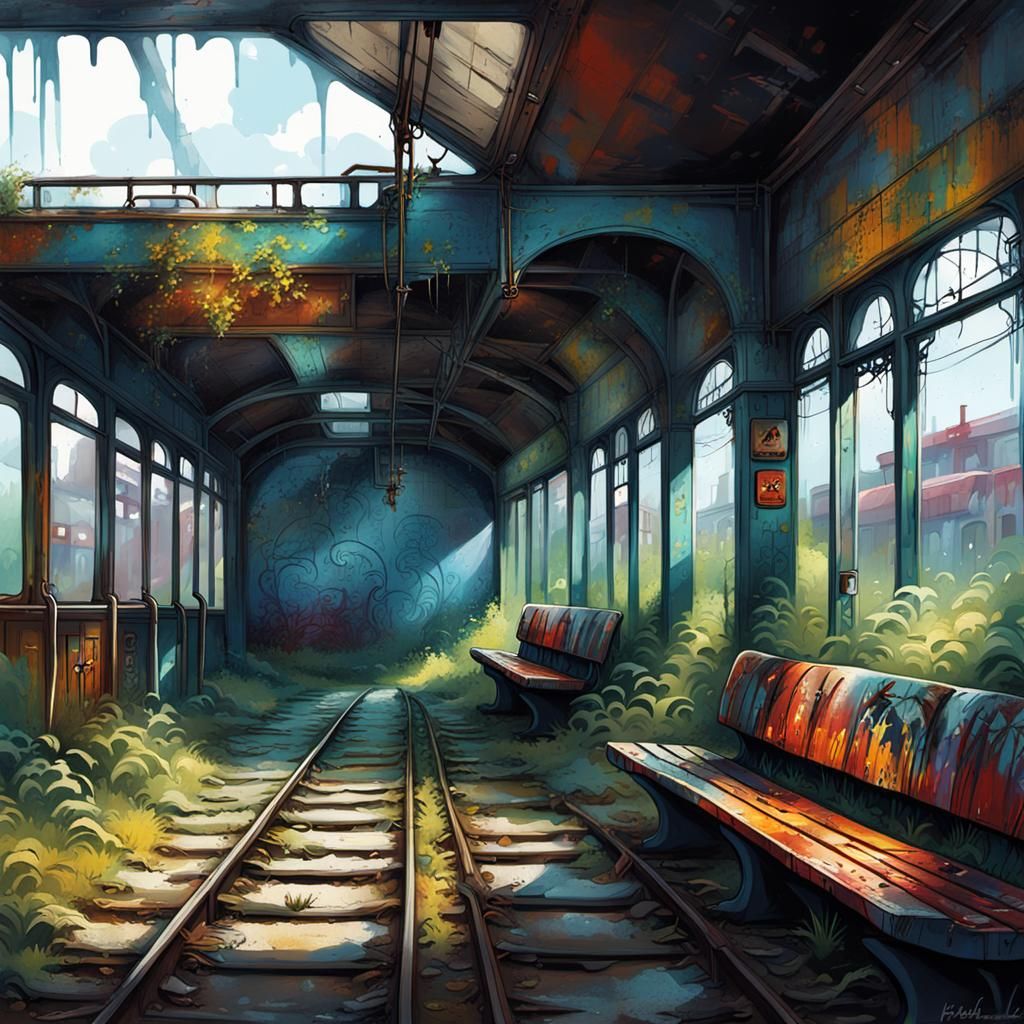 “Abandoned Train Station”  by @cbprince