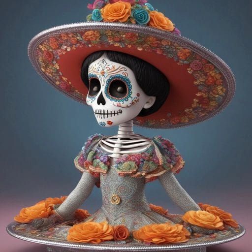 Dia de los muertos cake