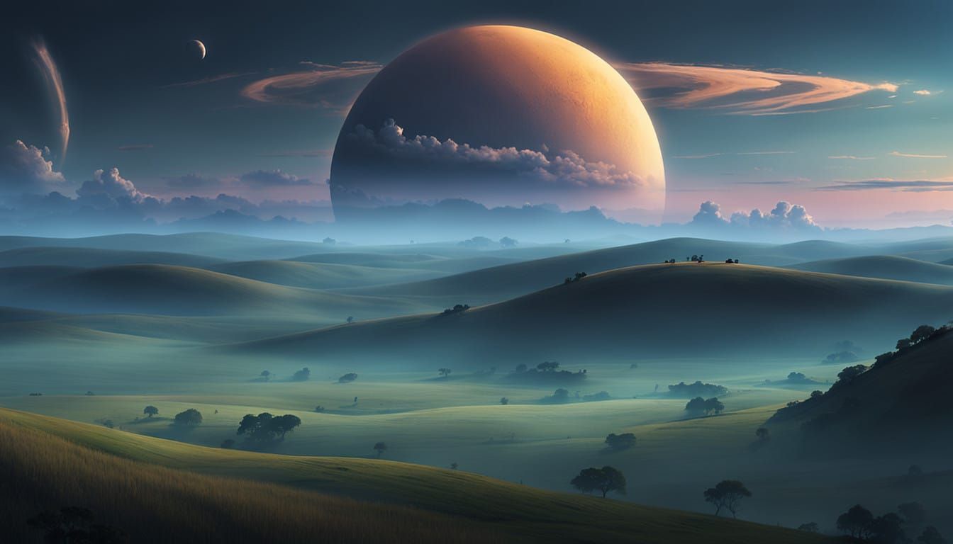 A grainy, blurry 240p blurry, low-resolution image depicting a futuristic dark fantasy parallel-universe time machine building, reminiscent...