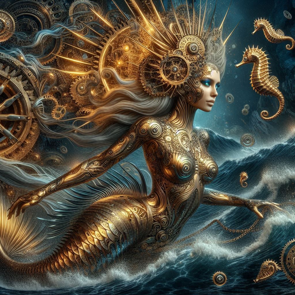 Steampunk mermaid