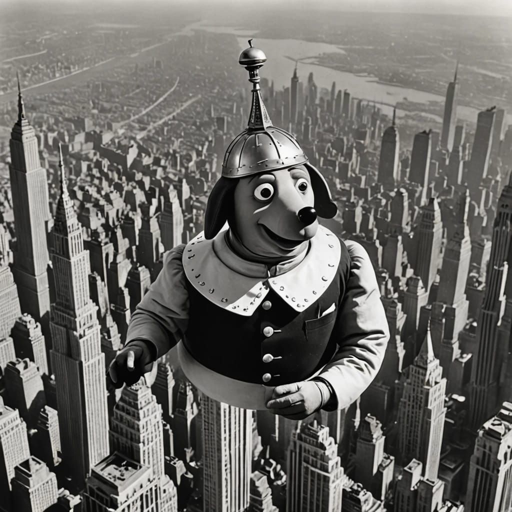 All the power possessed by this very special alien space-dog...