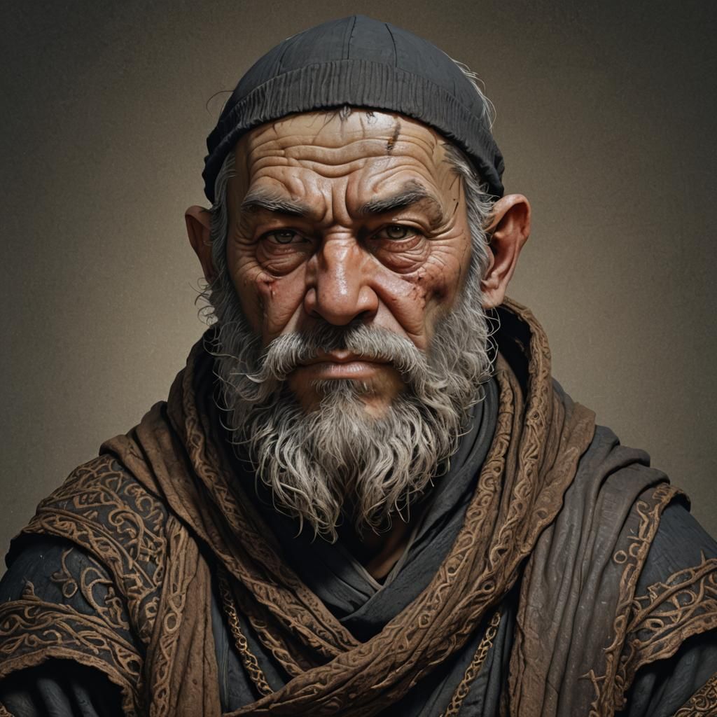 Grizzled Dwarf Monk - AI Generated Artwork - NightCafe Creator