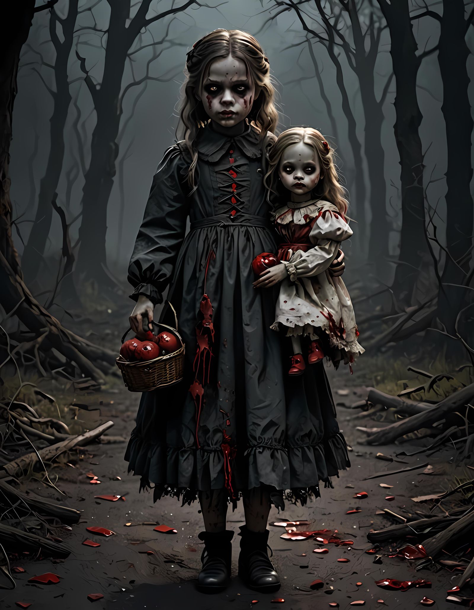 Creepy girl   by @Zeynep