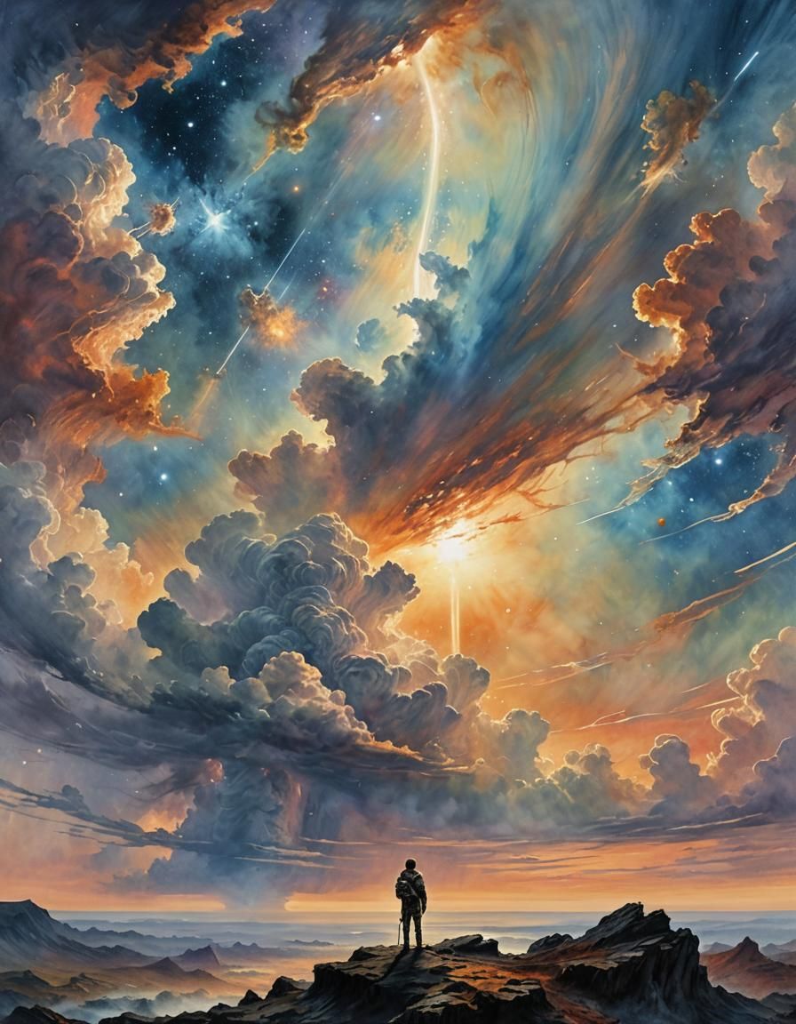 On the edge of infinity  by @Carling