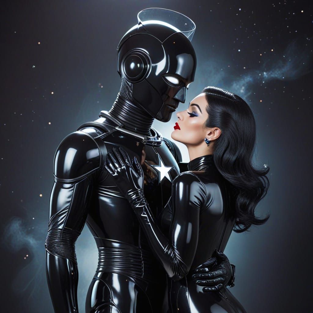mr space loves miss noir  by @Otherself1980