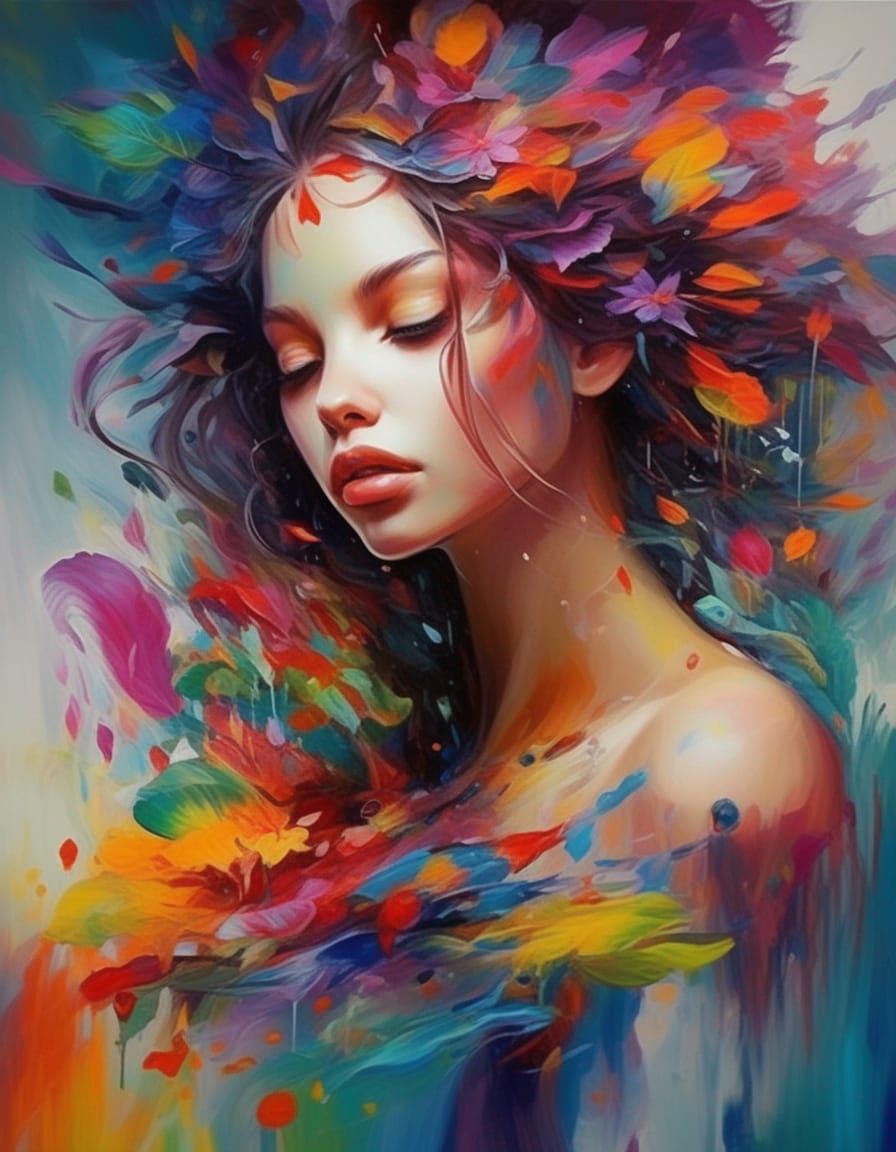 fantastic,fantasy,lush thoughts,splashing,painting with unim...
