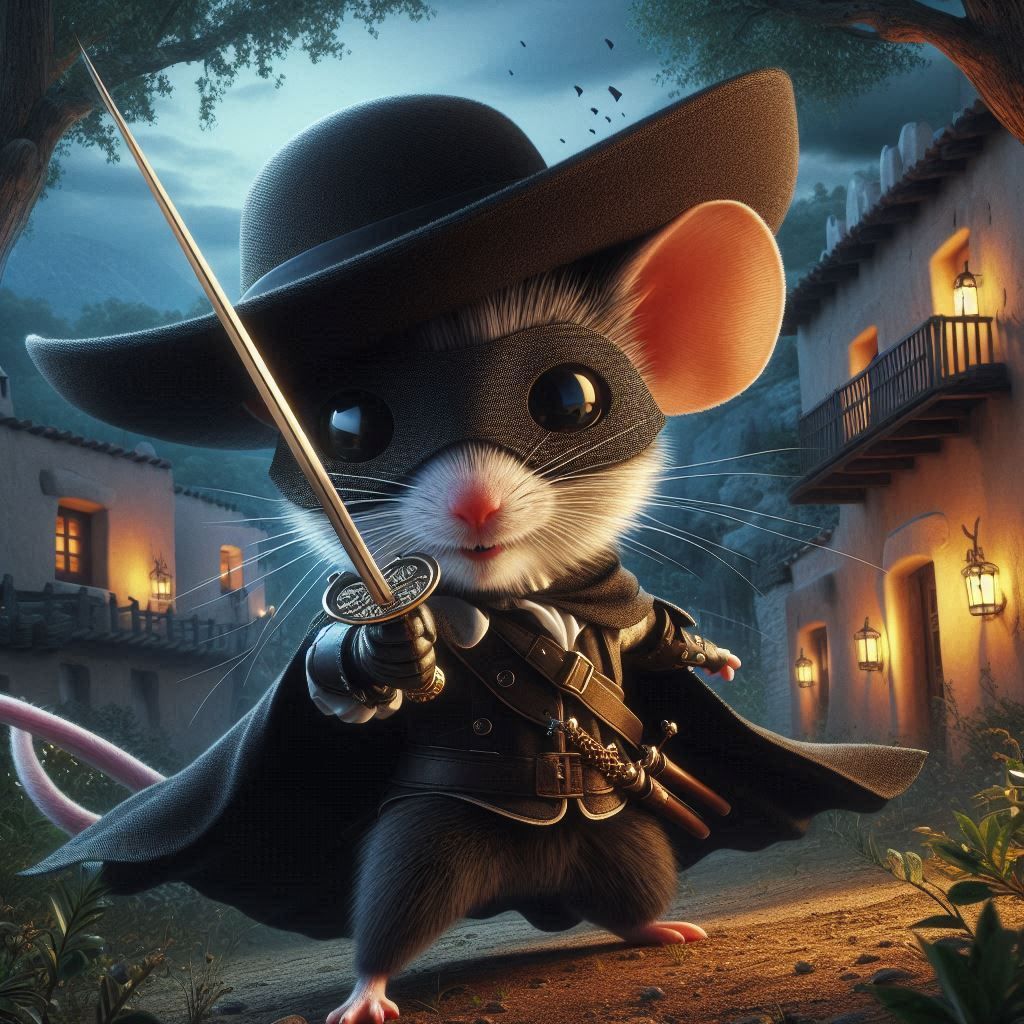 Zorro the Mouse  by @Stare