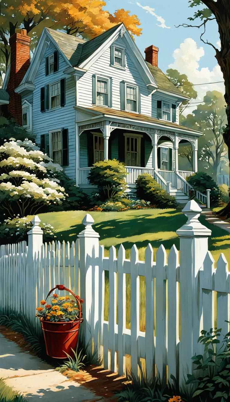 Idyllic early 20th century home