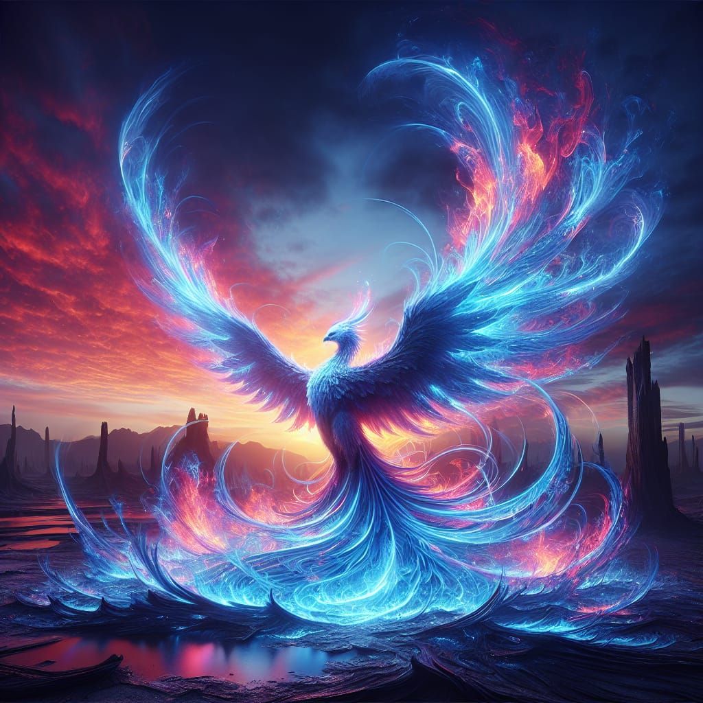 Phoenix Rising - AI Generated Artwork - NightCafe Creator