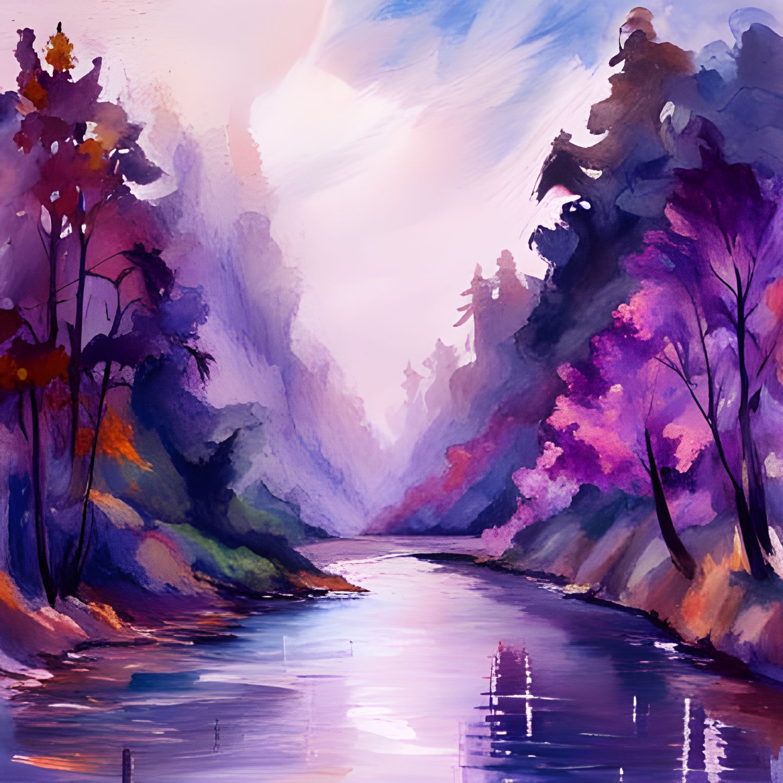 Enchanted to be purple:landscape
