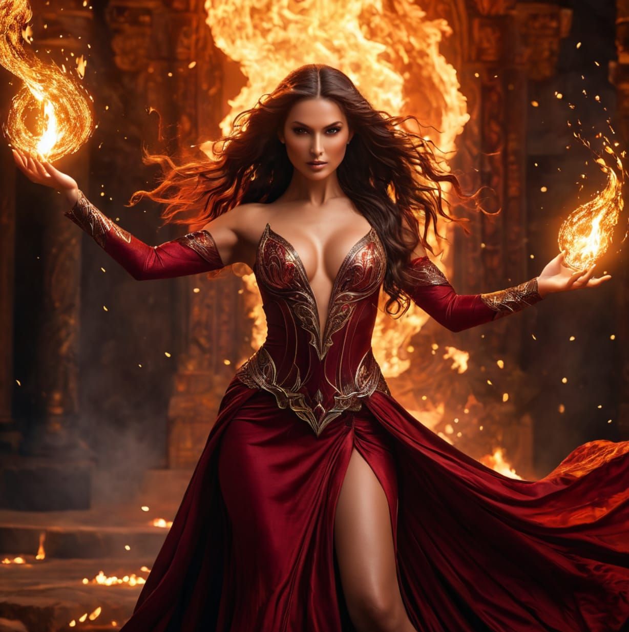 Flame Enchantress: Mistress of Inferno Magic