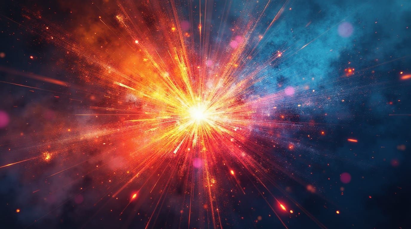 Explosion Of Colour In The Night Sky