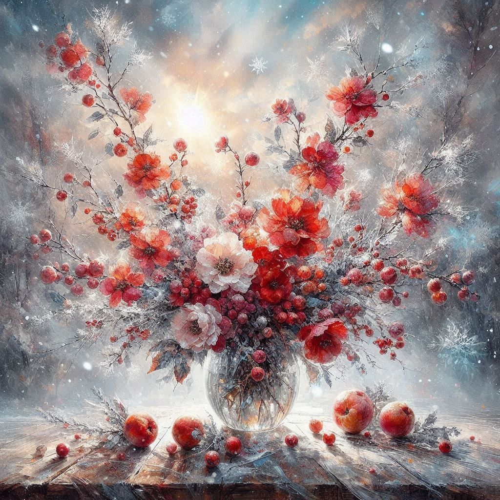 winter flowers  by @Angelika